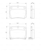 BOSCH 0986424711 - PASTILLA DE FRENO