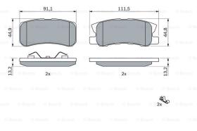 BOSCH 0986424717 - PASTILLA DE FRENO