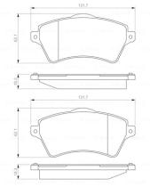 BOSCH 0986424721 - PASTILLA DE FRENO