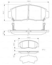 BOSCH 0986424722 - PASTILLA DE FRENO