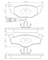 BOSCH 0986424723 - PASTILLA DE FRENO