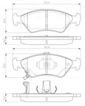 BOSCH 0986424725 - PASTILLA DE FRENO