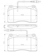 BOSCH 0986424738 - PASTILLA DE FRENO