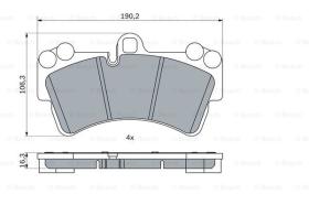 BOSCH 0986424739 - PASTILLA DE FRENO