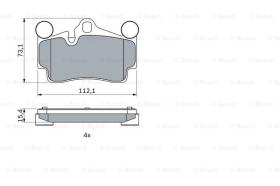 BOSCH 0986424741 - PASTILLA DE FRENO