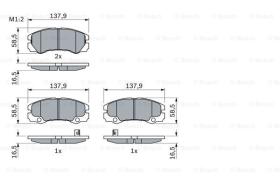 BOSCH 0986424760 - PASTILLA DE FRENO