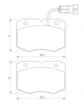 BOSCH 0986424768 - PASTILLA DE FRENO