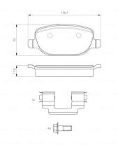 BOSCH 0986424775 - PASTILLA DE FRENO