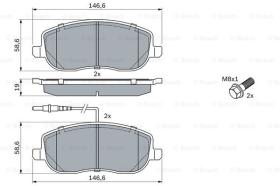 BOSCH 0986424789 - PASTILLA DE FRENO