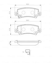 BOSCH 0986424790 - PASTILLA DE FRENO