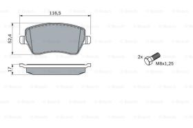 BOSCH 0986424795 - PASTILLA DE FRENO