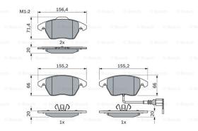 BOSCH 0986424797 - PASTILLA DE FRENO