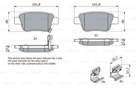 BOSCH 0986424798 - PASTILLA DE FRENO