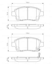 BOSCH 0986424803 - PASTILLA DE FRENO