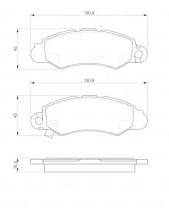 BOSCH 0986424804 - PASTILLA DE FRENO