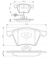 BOSCH 0986424806 - PASTILLA DE FRENO