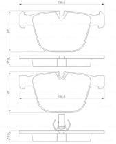 BOSCH 0986424812 - PASTILLA DE FRENO