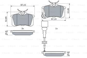 BOSCH 0986424813 - PASTILLA DE FRENO