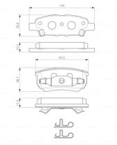 BOSCH 0986424814 - PASTILLA DE FRENO