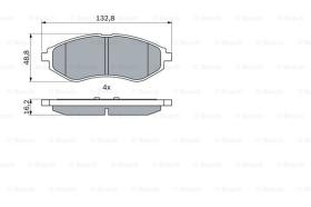 BOSCH 0986424818 - PASTILLA DE FRENO