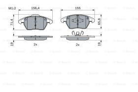 BOSCH 0986424825 - PASTILLA DE FRENO