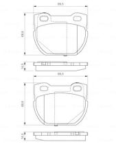 BOSCH 0986424827 - PASTILLA DE FRENO