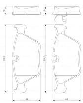 BOSCH 0986424828 - PASTILLA DE FRENO