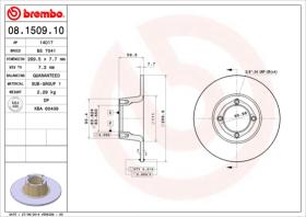 BREMBO 08150910 - DISCO DE FRENO