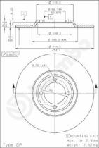 BREMBO 08224410 - DIS.DE FRENO BB.TALBOT(SUST)*******