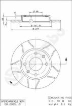 BREMBO 08298575 - DISCO FRENO BREMBO MAX