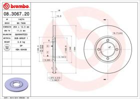 BREMBO 08306720 - DISCO DE FRENO