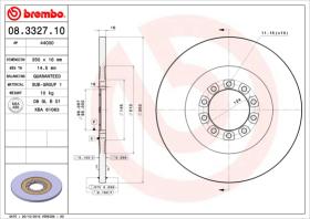 BREMBO 08332710 - DISCO VOLVO B.M.A35C()R