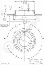 BREMBO 08396520 - DISCO FRENO