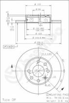 BREMBO 08447530 - DISCO DE FRENO