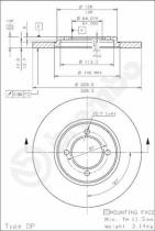 BREMBO 08450520 - DISCO DE FRENO