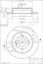 BREMBO 08485210 - DISCO DE FRENO