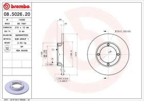 BREMBO 08502620 - DISCO DE FRENO