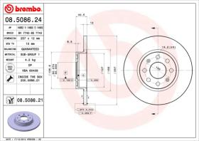 BREMBO 08508624 - DISCO DE FRENO