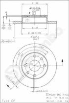 BREMBO 08511210 - DISCO FRENO