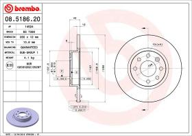 BREMBO 08518620 - DISCO DE FRENO