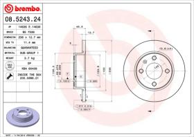 BREMBO 08524324 - DISCO DE FRENO