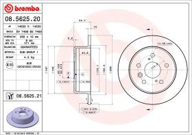 BREMBO 08562520 - DISCO FRENO