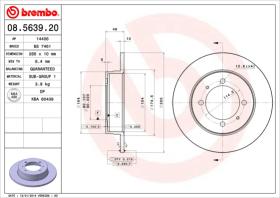 BREMBO 08563920 - DISCO DE FRENO