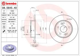 BREMBO 08564540 - DISCO DE FRENO