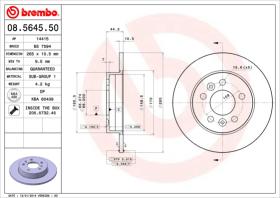 BREMBO 08564550 - DISCO DE FRENO