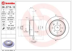 BREMBO 08571910 - DISCO DE FRENO