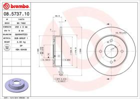 BREMBO 08573710 - DISCO FRENO