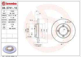 BREMBO 08574110 - DISCO DE FRENO