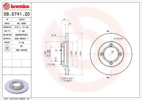 BREMBO 08574120 - DISCO DE FRENO