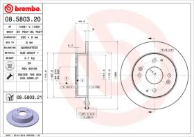 BREMBO 08580320 - DISCO DE FRENO